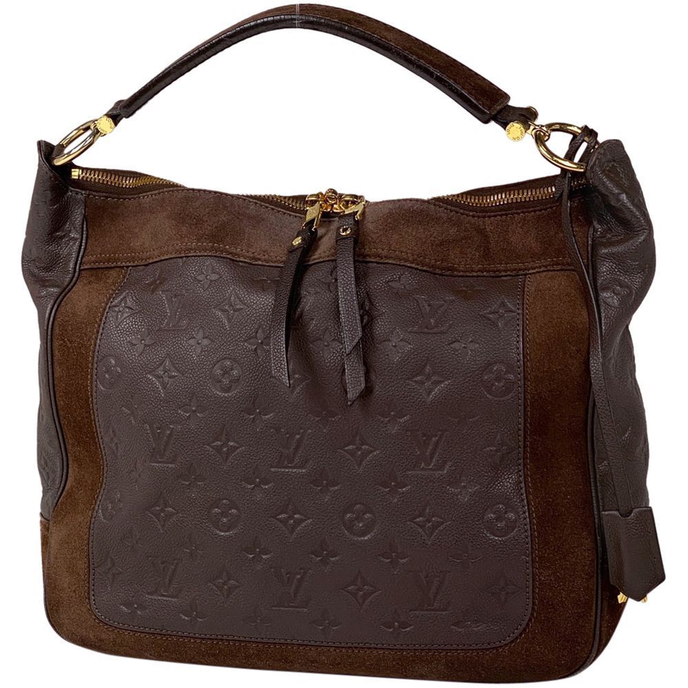 Louis Vuitton Audacious MM Shoulder Bag Monogram Implant Ombre Brown